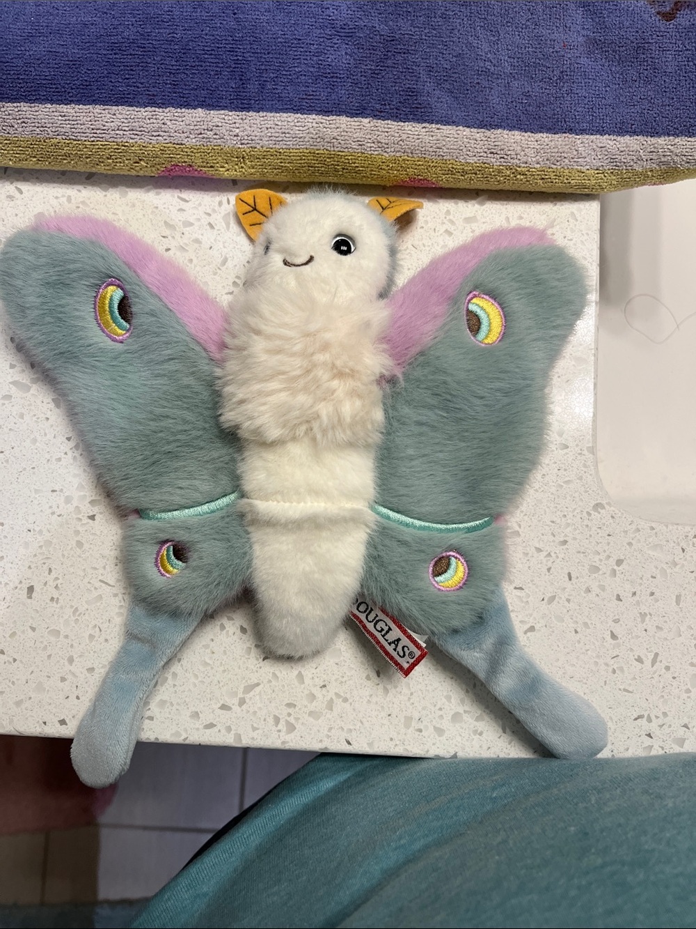 Douglas Plush Pastel Butterfly Stuffed Animal - Mint & Pink